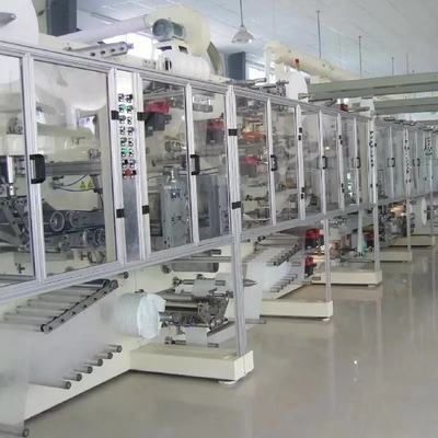 Automatic Baby Diaper Making Machine With PLC Control And Touch Screen