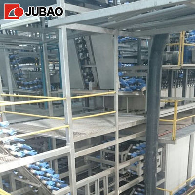Auto nitrile latex vinyl glove making machine with auto counter and stripping