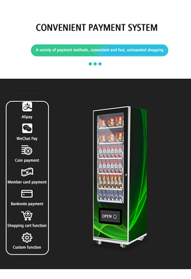 24 hours self-service store beverage and snack vending machines