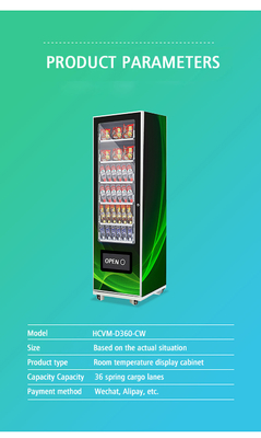 Large capacity automatic drink cup noodle vending machines automatic soda combo vending machines snacks drinks