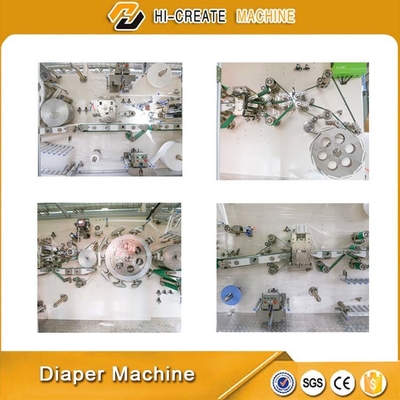 Half Automatical Diaper Production Line PLC Controlled