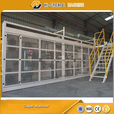 High Speed Baby Diaper Making Machine PLC Control