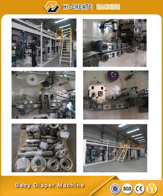 High Speed Baby Diaper Making Machine PLC Control