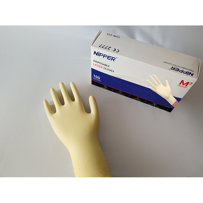 Disposable Latex Medical Gloves Powder Free 10 Boxes/Carton
