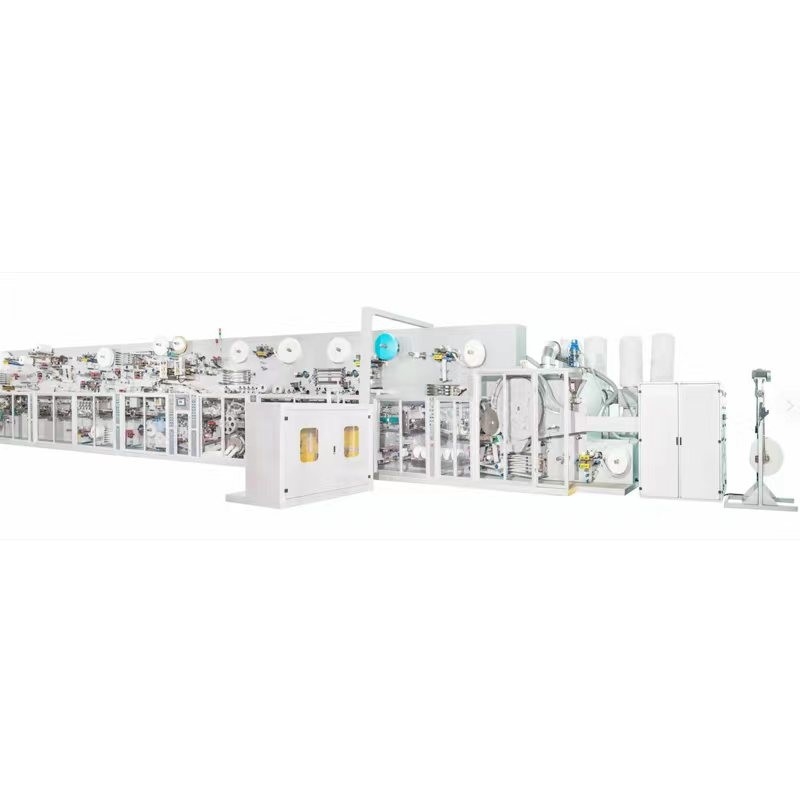 Fast Full Servo T Shape Baby Diaper Making Machine Automatic