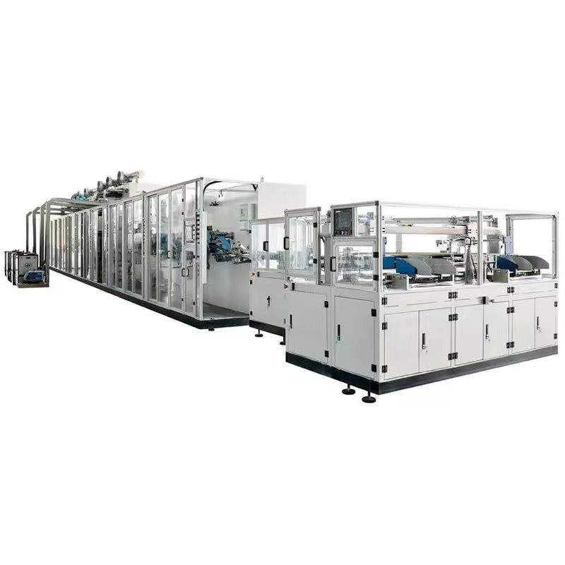 Automatic Baby Diaper Making Machine With PLC Control And Touch Screen