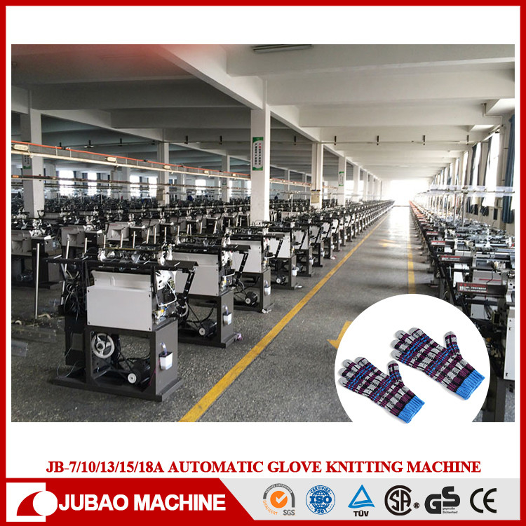 Automatic 18G 360Pairs 24H Sewing Knitting Cotton Gloves Making Machines