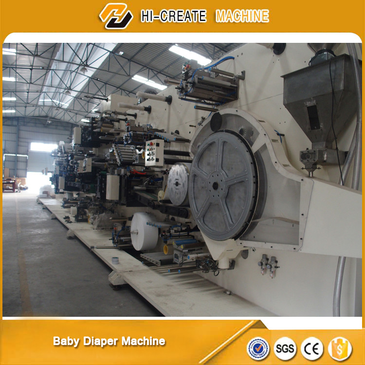 Half Automatical Diaper Production Line PLC Controlled