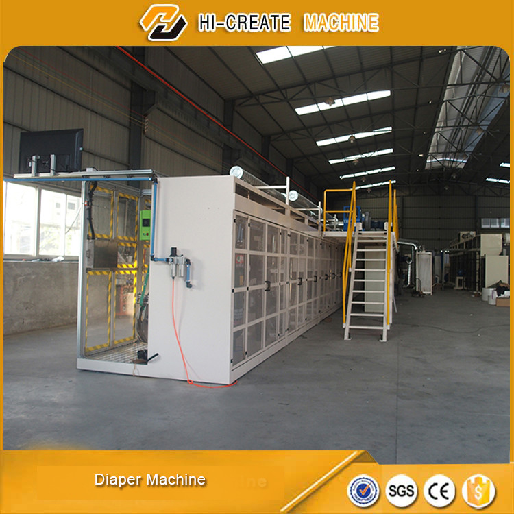 Baby Diaper Manufacturing Machine With Touch Screen