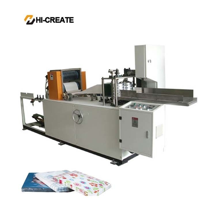 4 color printing line 1/4 folded napkin machine