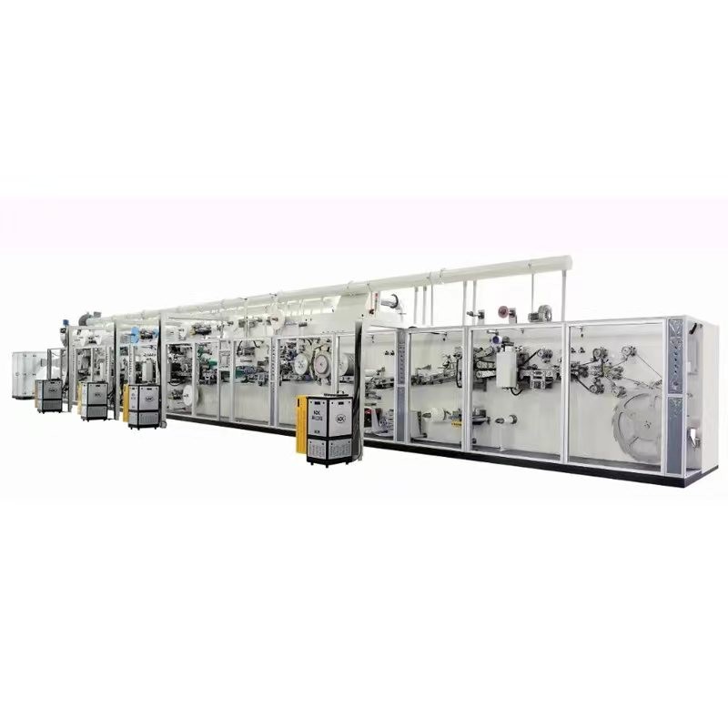 High Speed Full Servo Disposable Baby Diaper Manufacturing Machine I Shaped