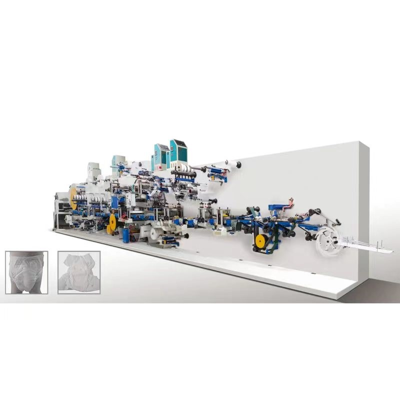Automatic Baby Diaper Making Machine With PLC Control And Touch Screen