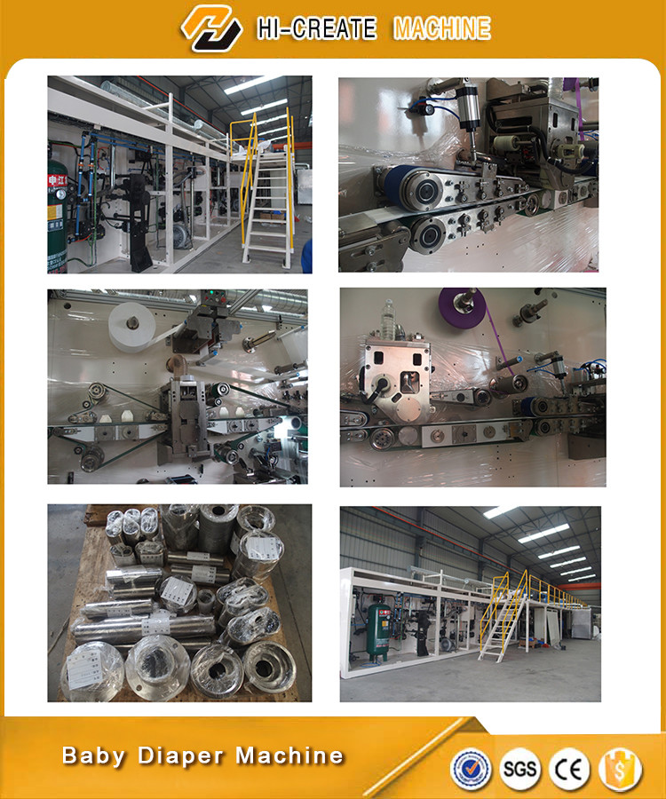 High Speed Baby Diaper Making Machine PLC Control