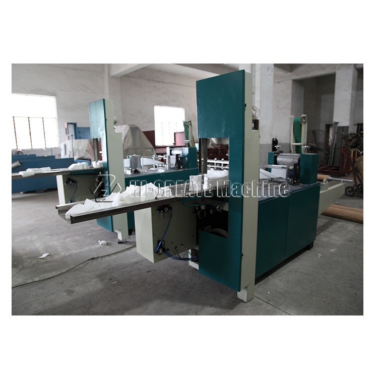 Automatic color embossed toilet paper napkin machine