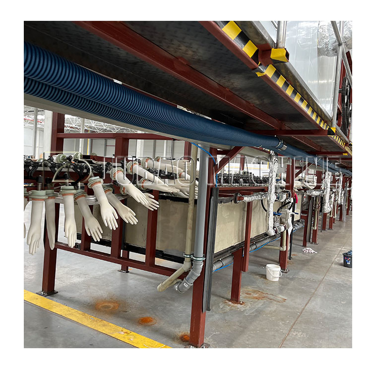 High Efficiency 380v Glove Dipping Machine Durable Use Wood Energy Sources