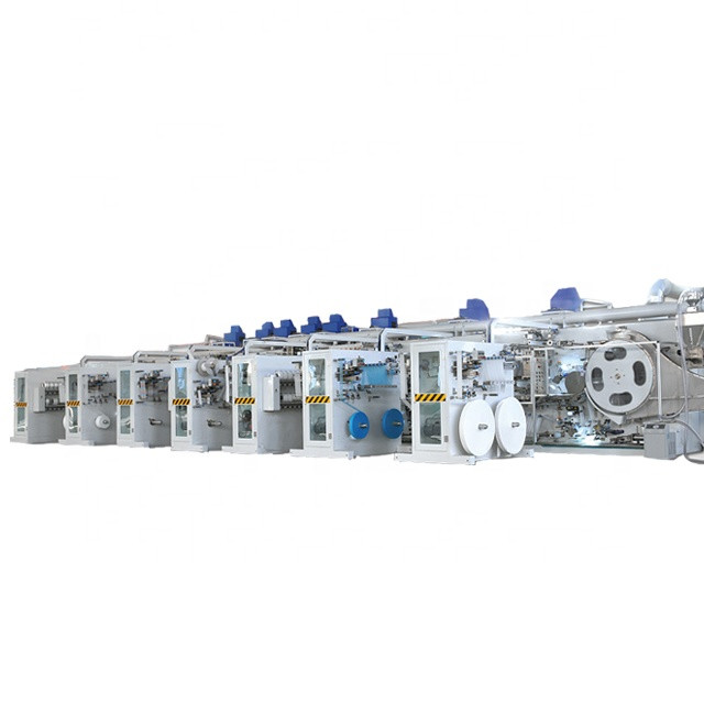 Latest technology diaper and sanitary pads making machine sanitary pads making machine automatic