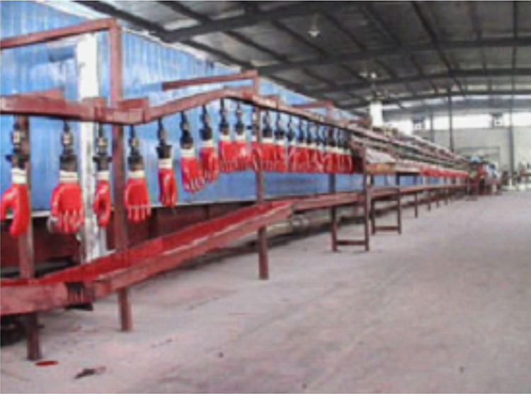 Nitrile dipped gloves latex surgical exam glove production line