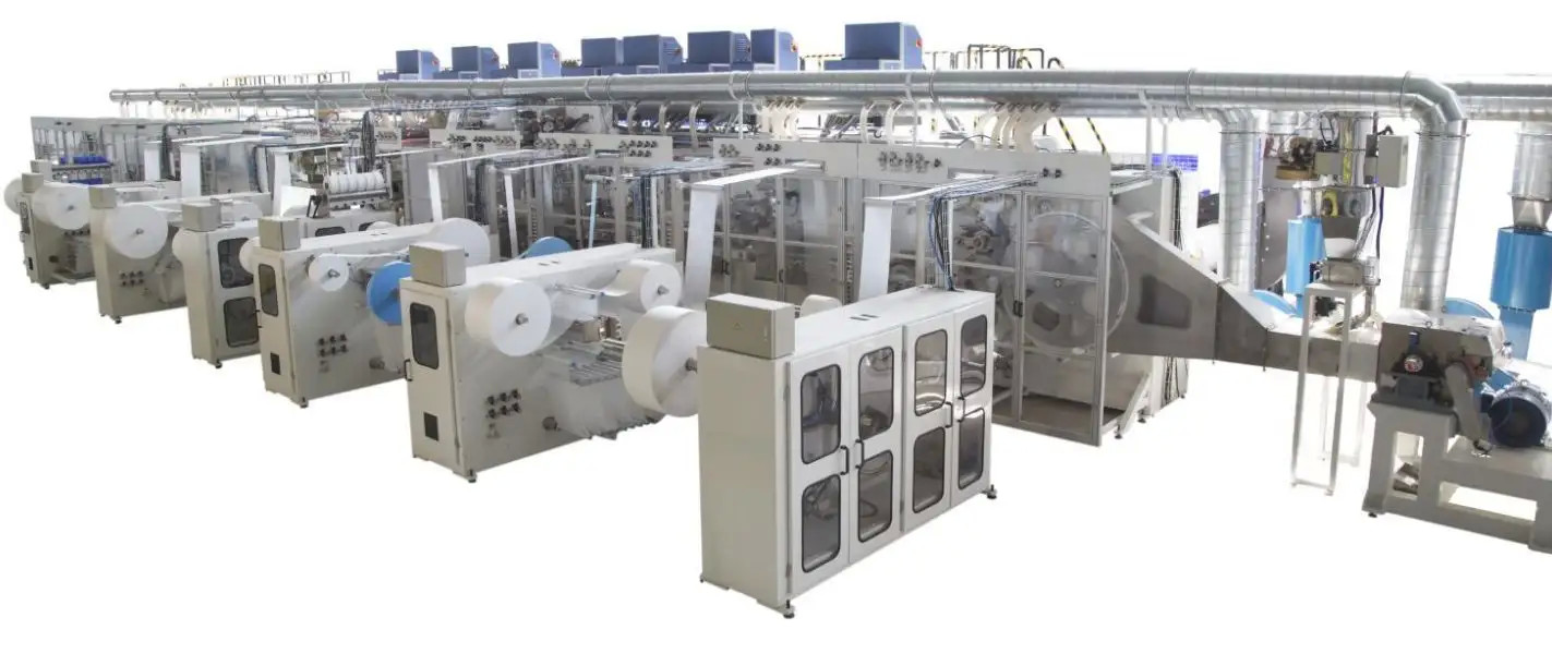 High Speed Sanitary Napkin Making Machine Full Servo Control